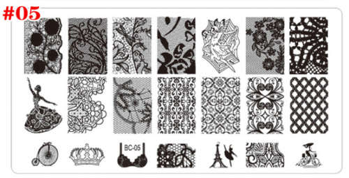 The Nail Art - BC05 Nail Stamping Plate