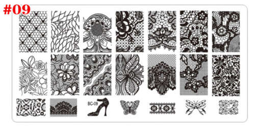 The Nail Art - BC09 Nail Stamping Plate