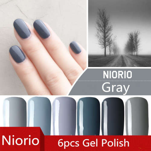 The Nail Art - Niorio Gel Polish 6pcs - Gray Series