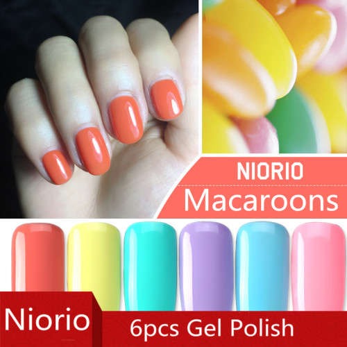 The Nail Art - Niorio Gel Polish 6pcs - Macaroons Series