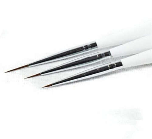 The Nail Art - 3 Pcs Different Sizes Striping Brush