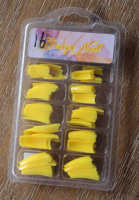 The Nail Art -  French Nail Tips 100pcs 16# Yellow