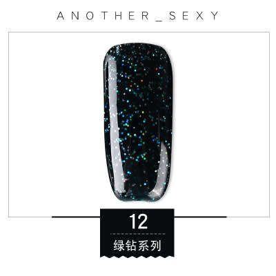 The Nail Art - AS Gel Polish 15ml Green Diamonds 12
