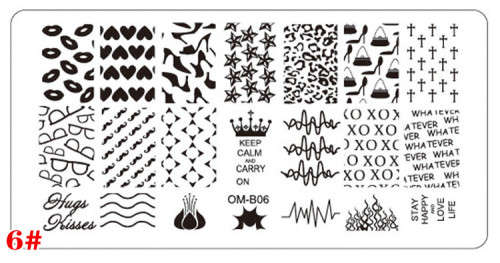 The Nail Art - OMB06 Nail Stamping Plate