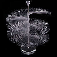 The Nail Art - 120 Rotate nail display stand - Clear