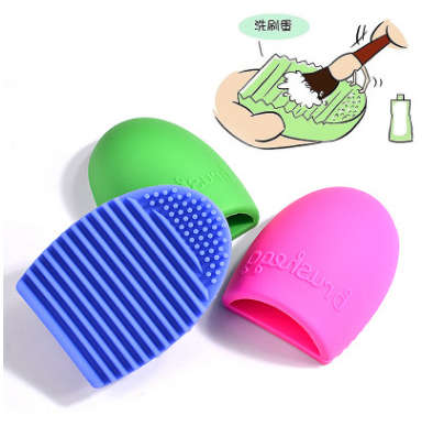 The Nail Art - Makeup brush Cleaning silicone scrubbing Eggs