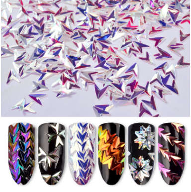 The Nail Art - 3D arrow stereo sequins 6pcs