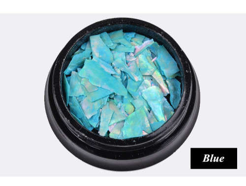 The Nail Art - Shell Debris - Blue