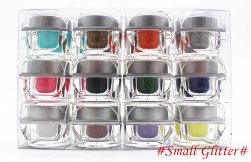 The Nail Art - Color UV Gel 8ml 12pcs Small Glitter