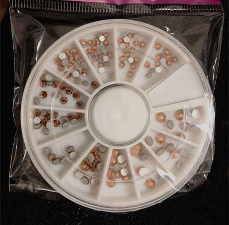 The Nail Art - Wheel Art - AD011 Rose gold Diamond