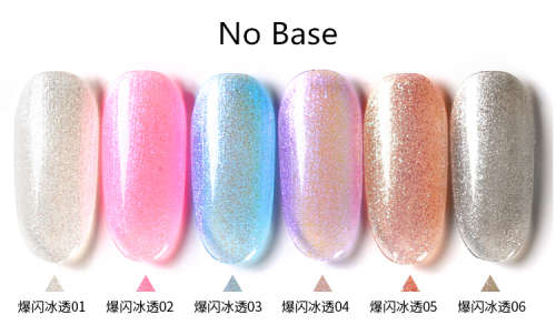 The Nail Art - Gel Polish 15ml Set 6pcs - Glittering
