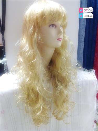 BLOND LONG CURL WIG