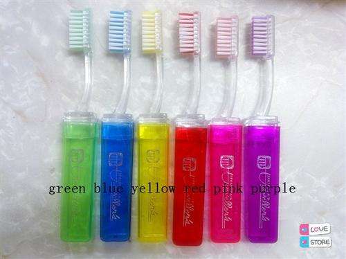 colourful knock-down toothbrush
