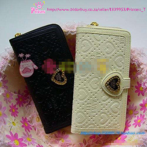 Annasui sweet heart cliper buckle long purse