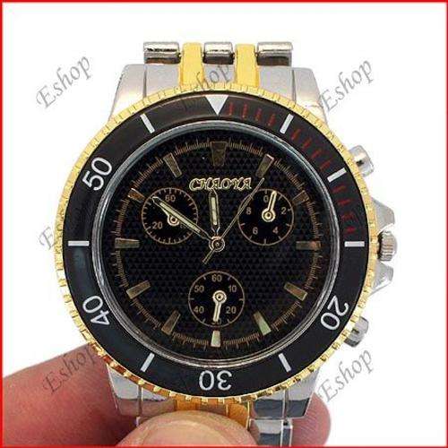 ***Luxury Gold Plated Man Wristwatch Stainless Alloy Steel***