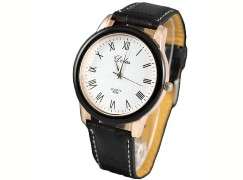 ***Brand New 2011 Black Strap Unisex Stainless Steel Face Wristwatch***