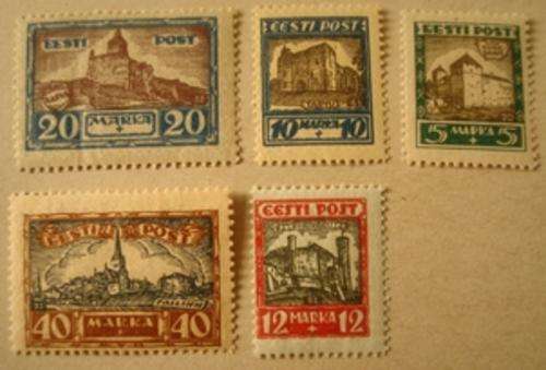 Eesti post, set of 5
