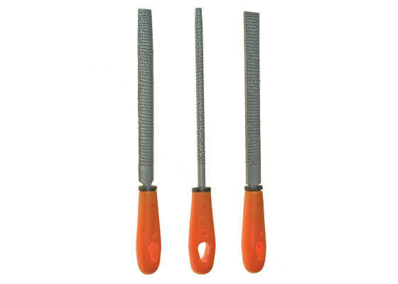 3-Piece Wood Rasp Set with Plastic Handles
