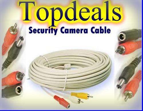 SECURITY CAMERA EXTENSION POWER/RCA CABLE LEAD10 METERS Complete!! - Security