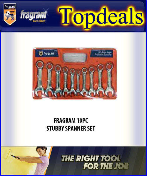 FRAGRAM 10PC STUBBY SPANNER SET -hand tool