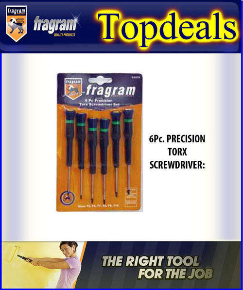 6Pc. PRECISION TORX SCREWDRIVER: -hand tool
