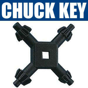 CHUCK KEY UNIVERSAL 4 WAY 6MM TO 13MM  -Tools