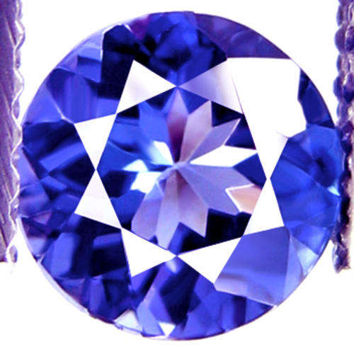 HUGE ROUND NATURAL D-BLOCK AAA BLUE TANZANITE IF - Gems