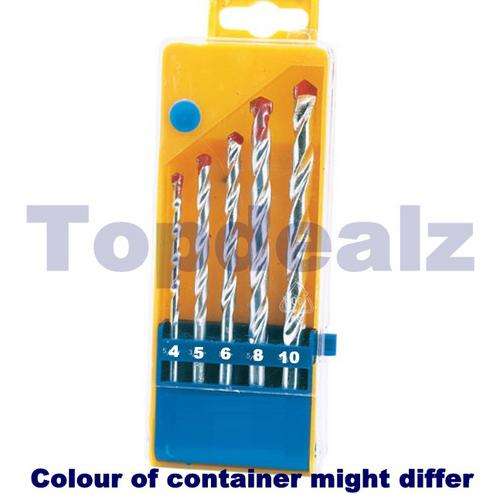 8 Piece Masonry Drill Bit Set
