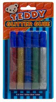 Teddy Glitter Glue Blister Pack