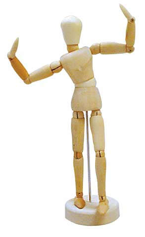 12" Wood Mannequin