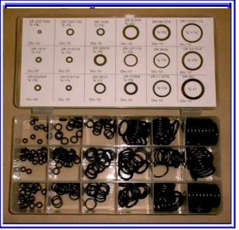 NEW 225 pc O-Ring Assortment Kit & Case Rubber O-ring