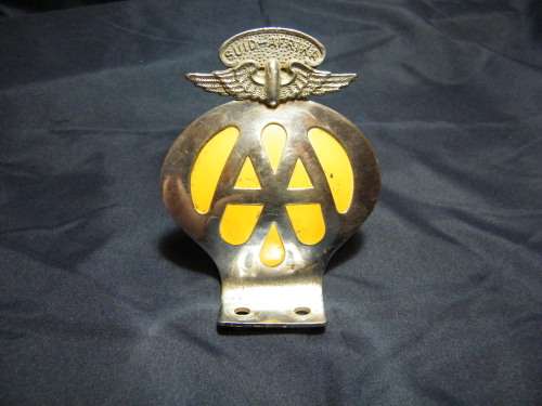 Vintage AA Bumper Mounted Badge