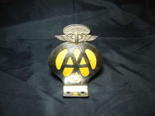 Vintage AA Bumper Mounted Badge