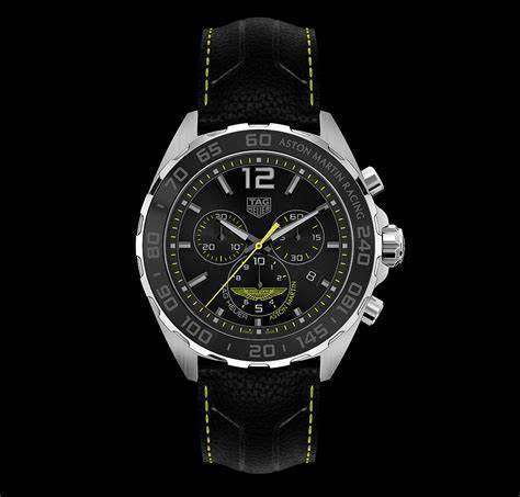 Tag Heuer F1 Limited Edition Aston Martin Racing Mens Chronograph Watch Full Set