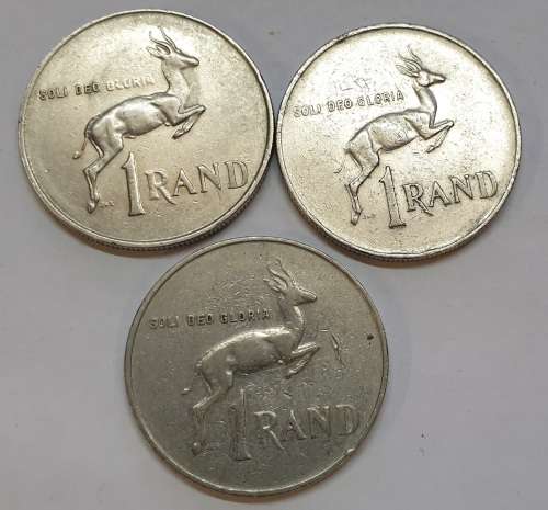 3 OLD ONE RAND COINS AS PER IMAGES