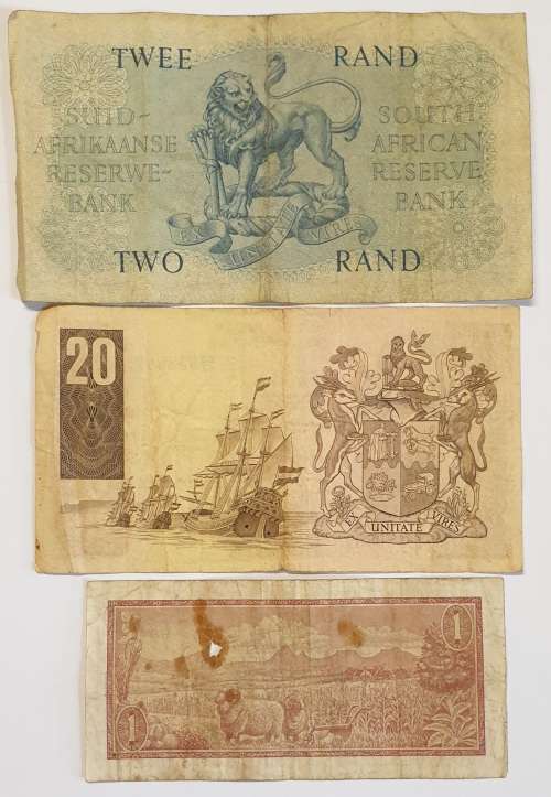Banknotes as per images Bid is for all 3 notes