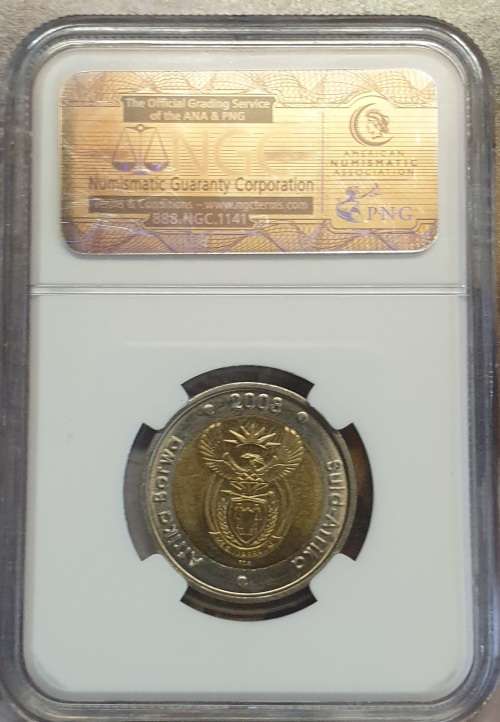 NGC Graded MS 63 Mandela 90th Birthday Coin PLUS The Madiba Legacy Series Comic No.4 as new conditon