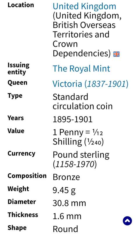 1896 One Penny and Half Penny as per images,Bid is for both coins!!!!!!!!!