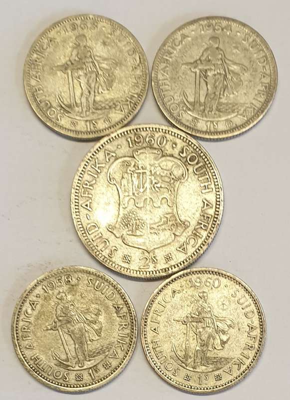S A Union Silver Coins as per images Bid is for the Lot !!