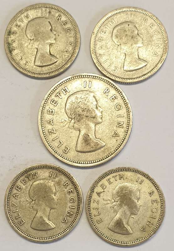 S A Union Silver Coins as per images Bid is for the Lot !!