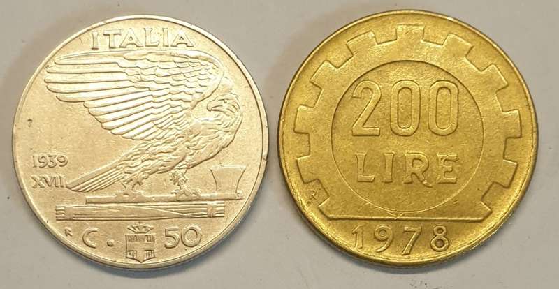 2 x Coins of Italy as per images !!!