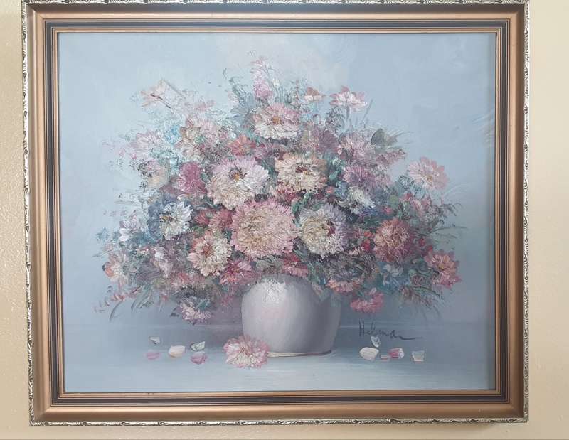 Robert Helman framed Oil painting / textured as per images !!