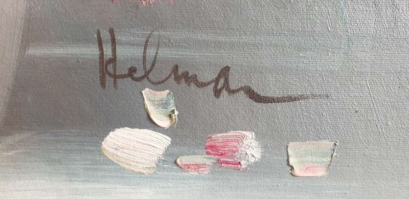 Robert Helman framed Oil painting / textured as per images !!