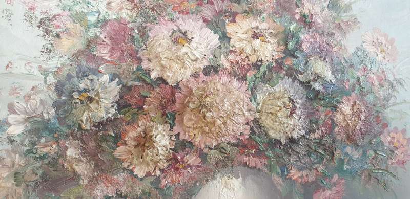 Robert Helman framed Oil painting / textured as per images !!