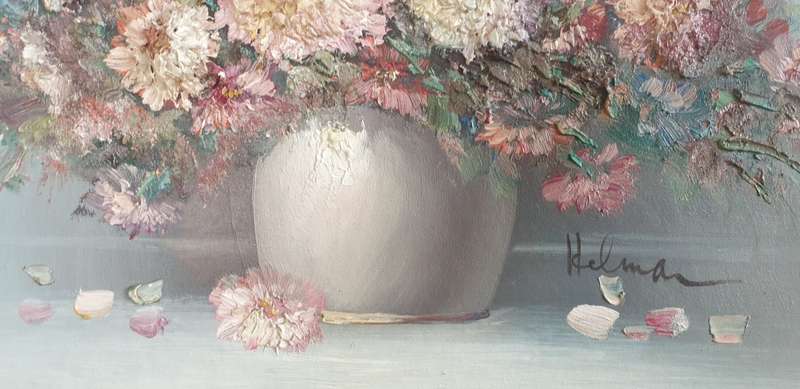 Robert Helman framed Oil painting / textured as per images !!