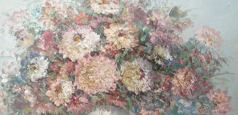 Robert Helman framed Oil painting / textured as per images !!