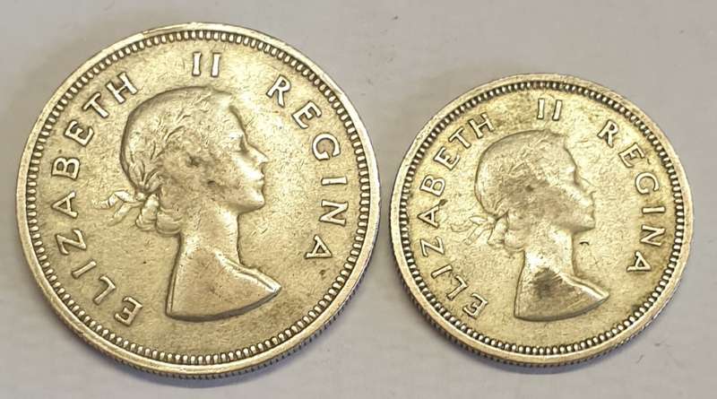1960 Silver Pair #Two Shillings and One Shilling as per images !! Bid is for the Pair !!!
