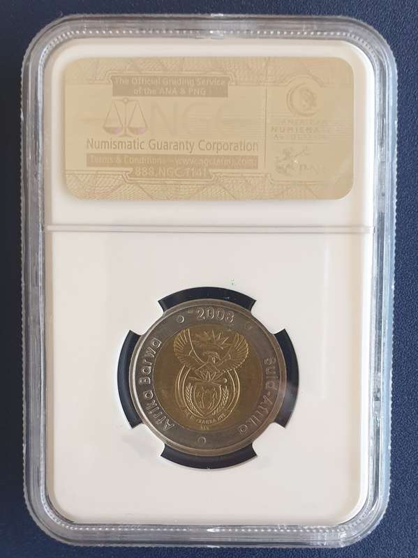 NGC Graded MS 63 Mandela 90th Birthday R5 Plus Madiba Legacy Series Comic Book No.7