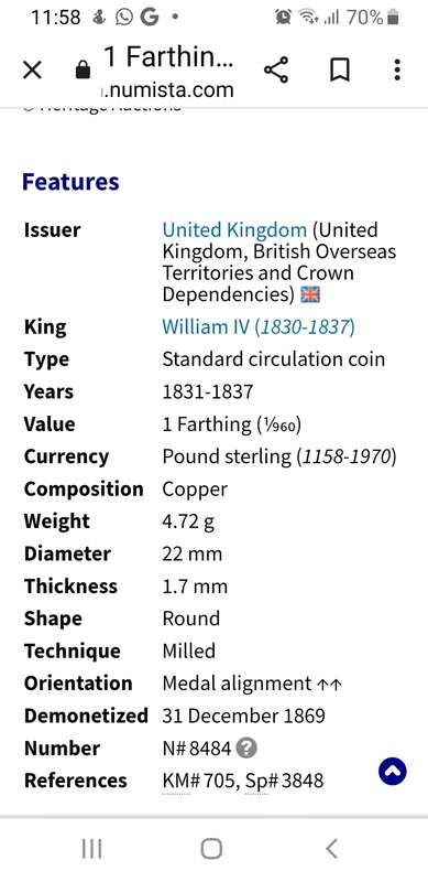 1836 Farthing as per images !!!