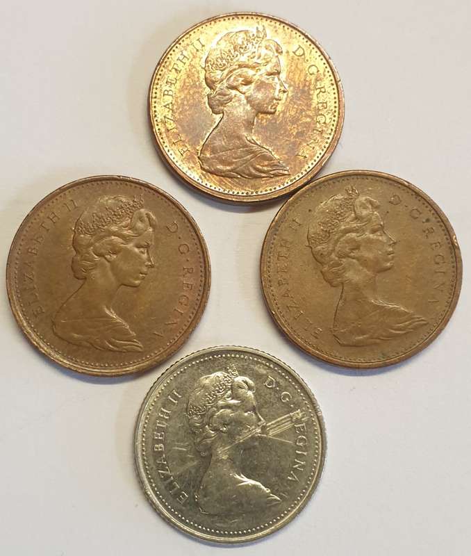 Canada Coins x 4 as per images !!!Bid is for the 4 coins !!!!
